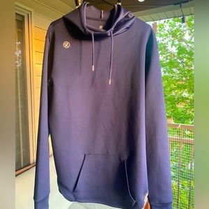 LEGENDS Hawthorne Pullover 4-Way Stretch Scuba Hoodie navy blue Size: XL
